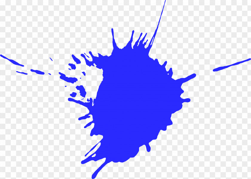 Paint Splash Blue Clip Art PNG