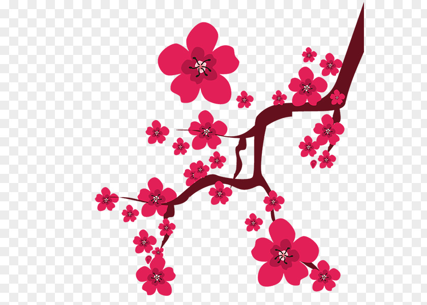 Spring Winter Plum Blossom Download Red PNG