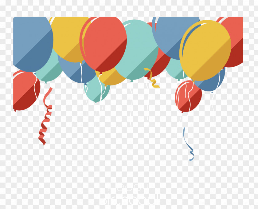 Flat Balloons Birthday,happy Balloon Birthday PNG