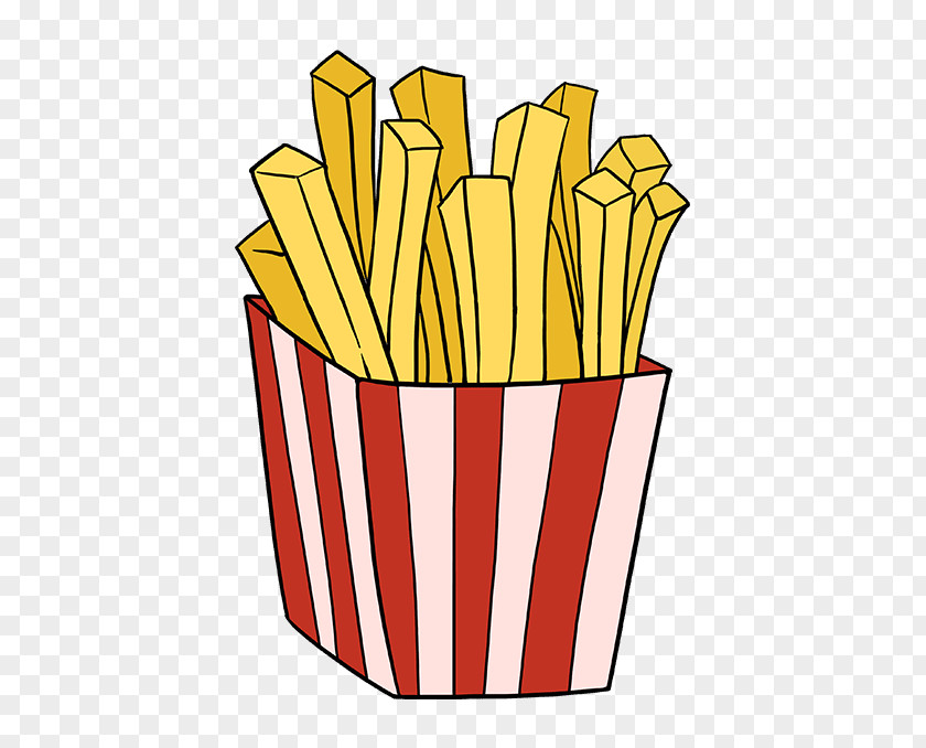 French Fries Drawing Hamburger Frying Image PNG