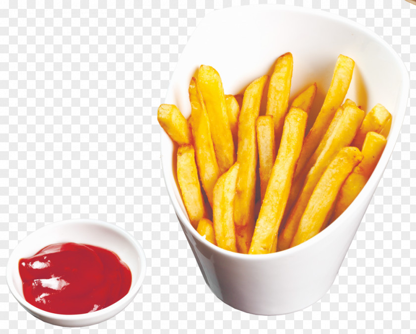 French Fries Hamburger Potato Vegetarian Cuisine Ketchup PNG