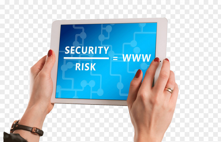 Holding A Tablet Computer Security Internet Antivirus Software Data PNG