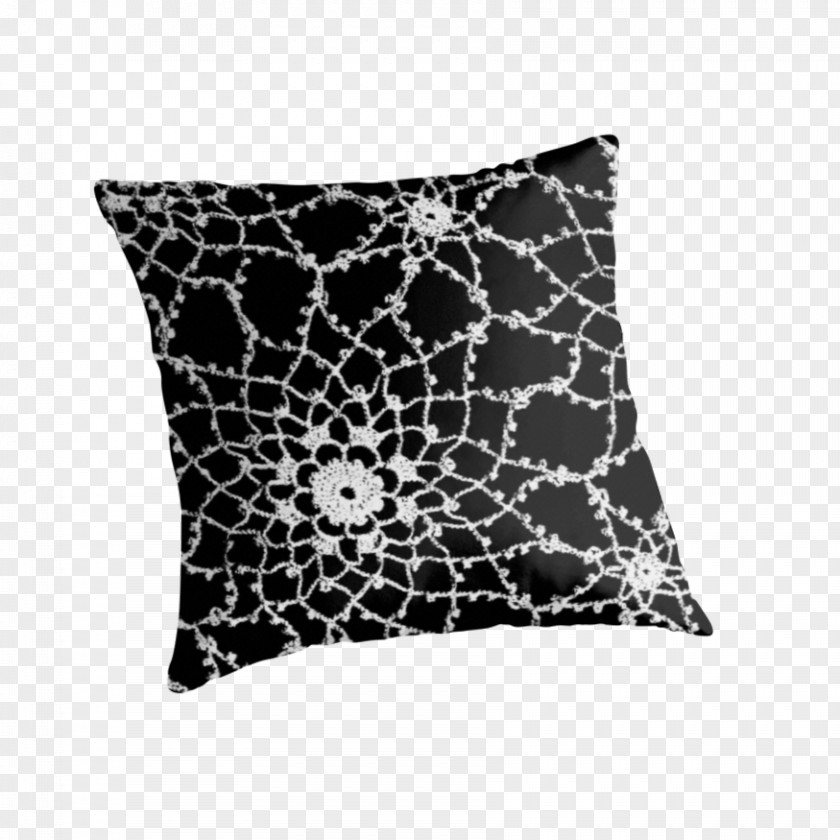 Pillow Cushion Throw Pillows Lace Tatting PNG