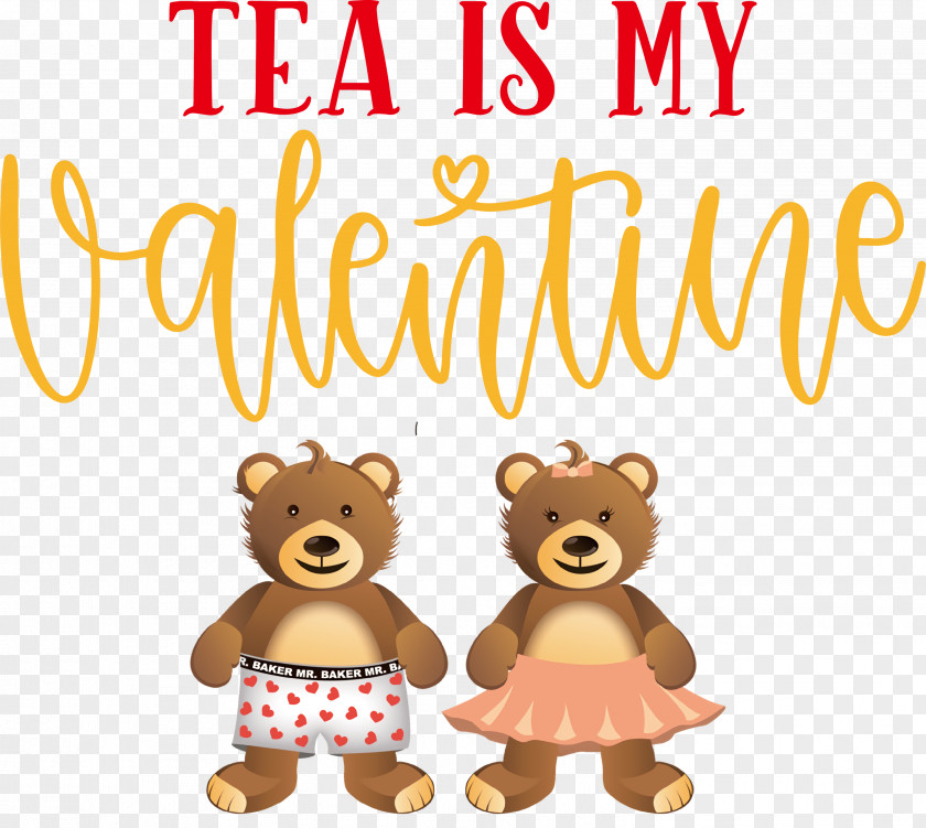 Tea Is My Valentine Valentines Day PNG