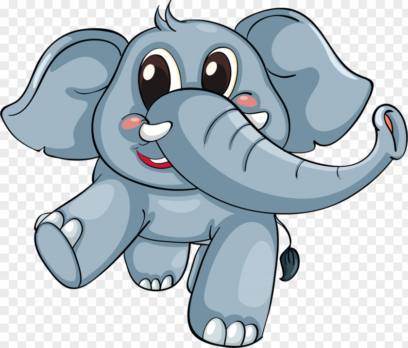 Cartoon Baby Elephant Elephantidae Childhood PNG