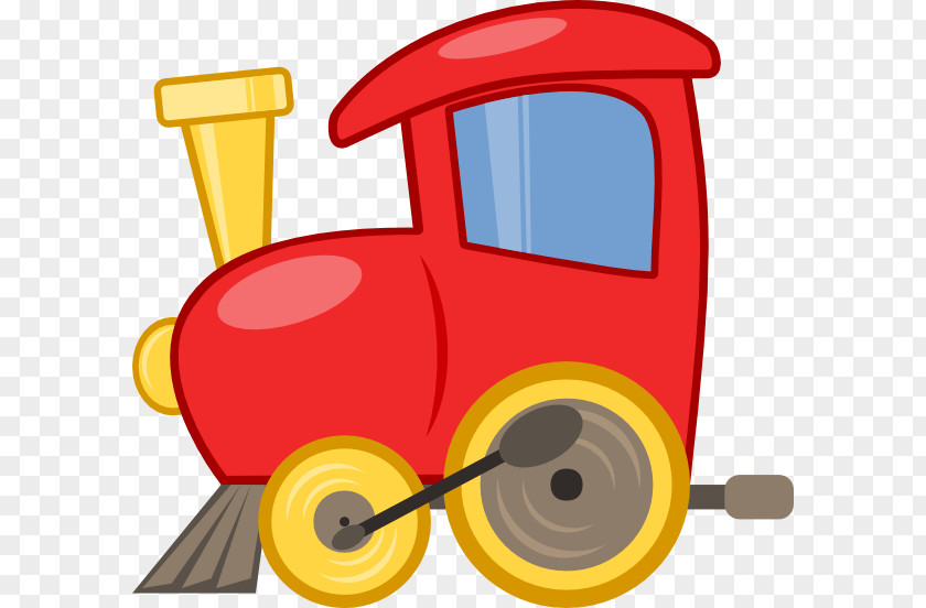 Cartoon Train Engine Toy Trains & Sets Rail Transport Clip Art PNG