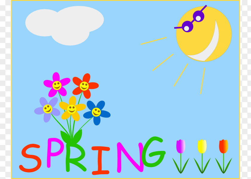 Free Spring Cliparts Content Clip Art PNG