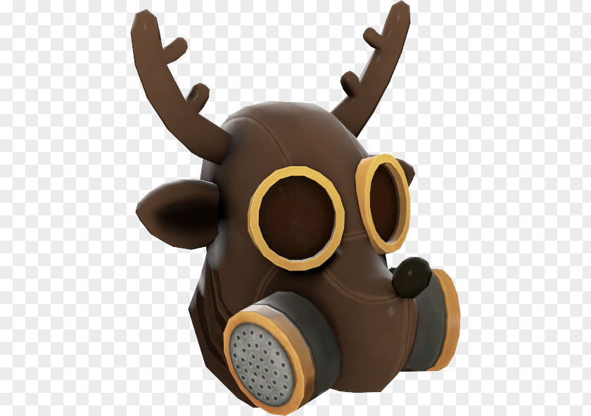 Gas Mask Reindeer PNG