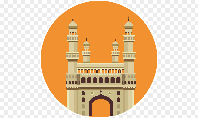 Hyderabad Middle Ages Facade Medieval Architecture Illustration PNG