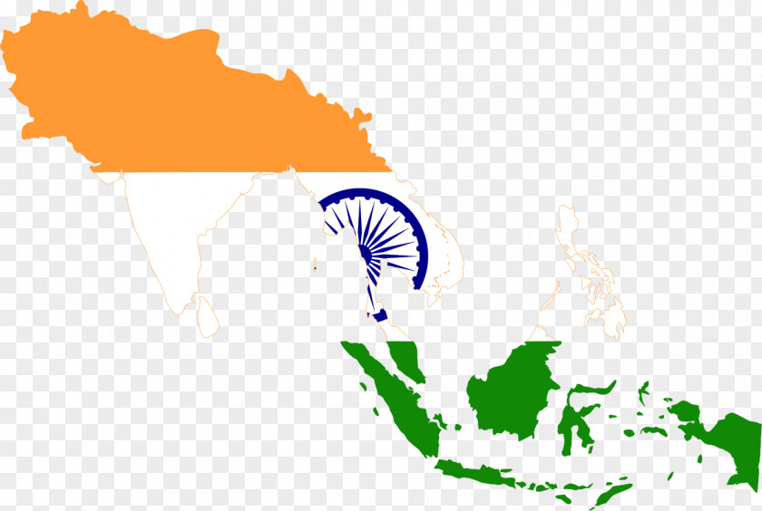 Indian Flag Burma Map ASEAN Economic Community PNG