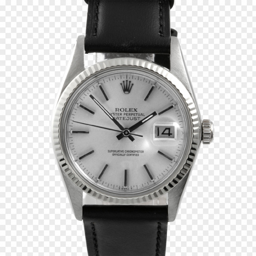 Metal Bezel Rolex Datejust Watch Strap Leather PNG