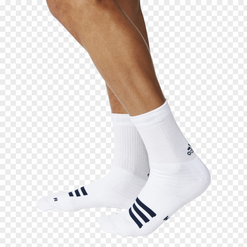 Model Show Crew Sock White Tennis Blue PNG