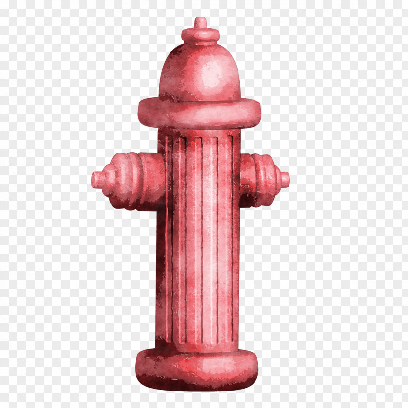 Hand-painted Fire Hydrant Firefighting PNG