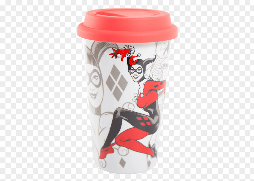 Harley Queen Coffee Cup Quinn Mug Ceramic PNG