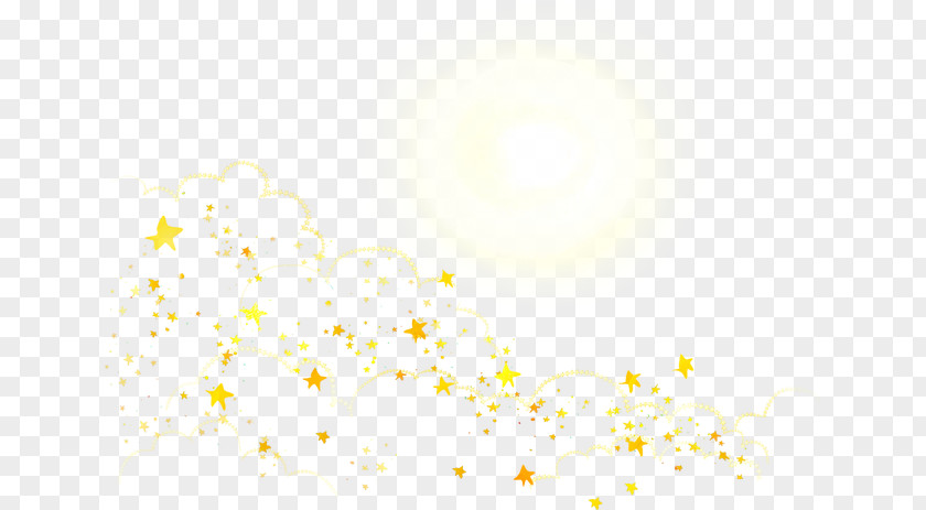 Moon And Stars Line Angle Point White Pattern PNG