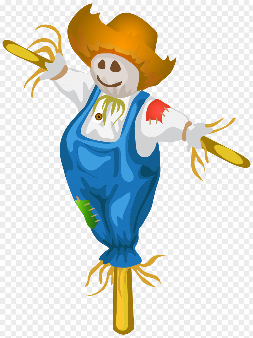 Thanks Giving Scarecrow Cartoon Clip Art PNG