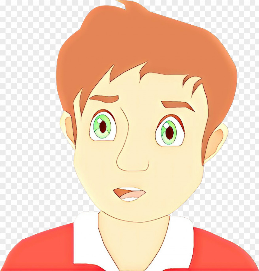 Eyebrow Red Face Cartoon Nose Cheek Forehead PNG