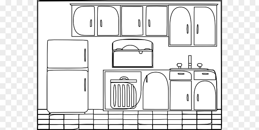 Firewall Cliparts Kitchen Black And White Free Content Clip Art PNG