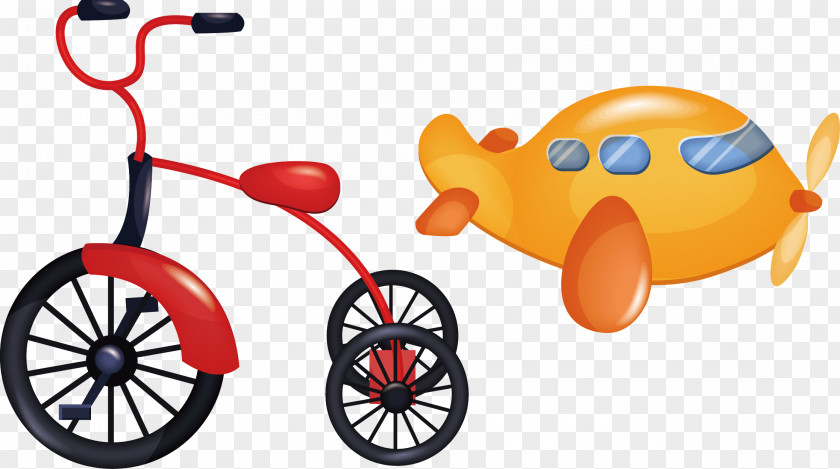 Kids Toys Motorized Tricycle Bicycle Clip Art PNG