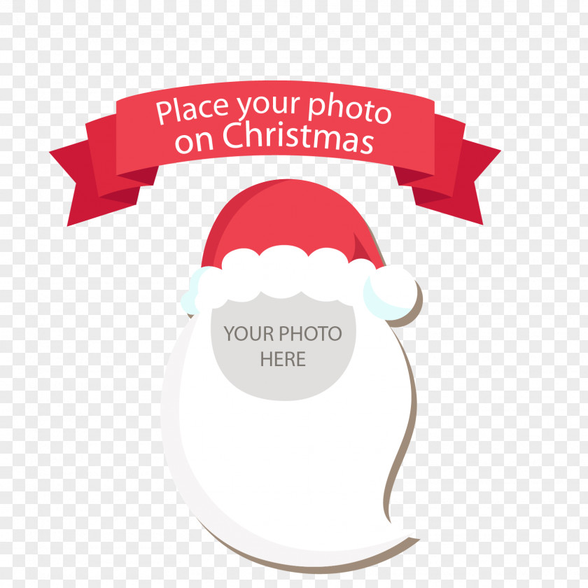 Santa Claus Picture Frame Vector Christmas Photography PNG