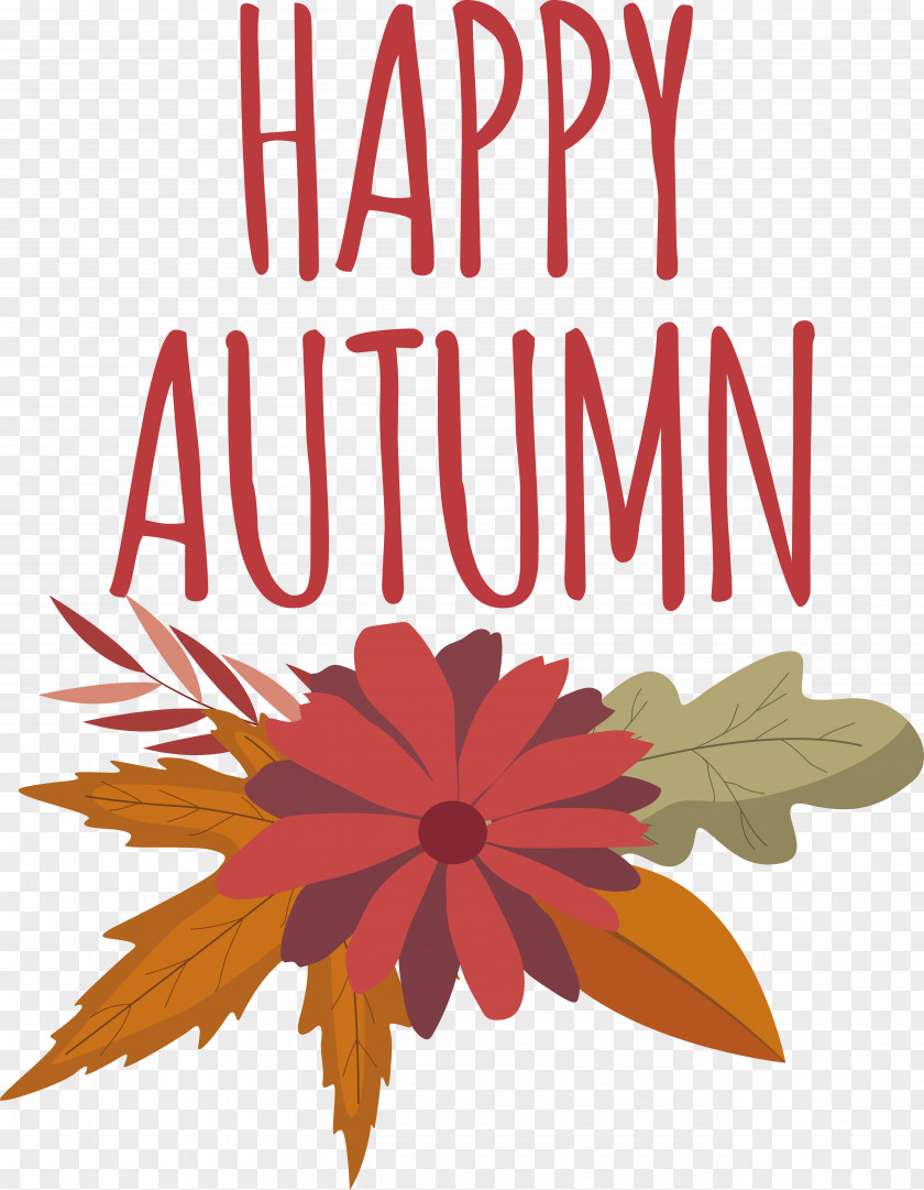Autumn Poster Painting Logo Flower PNG