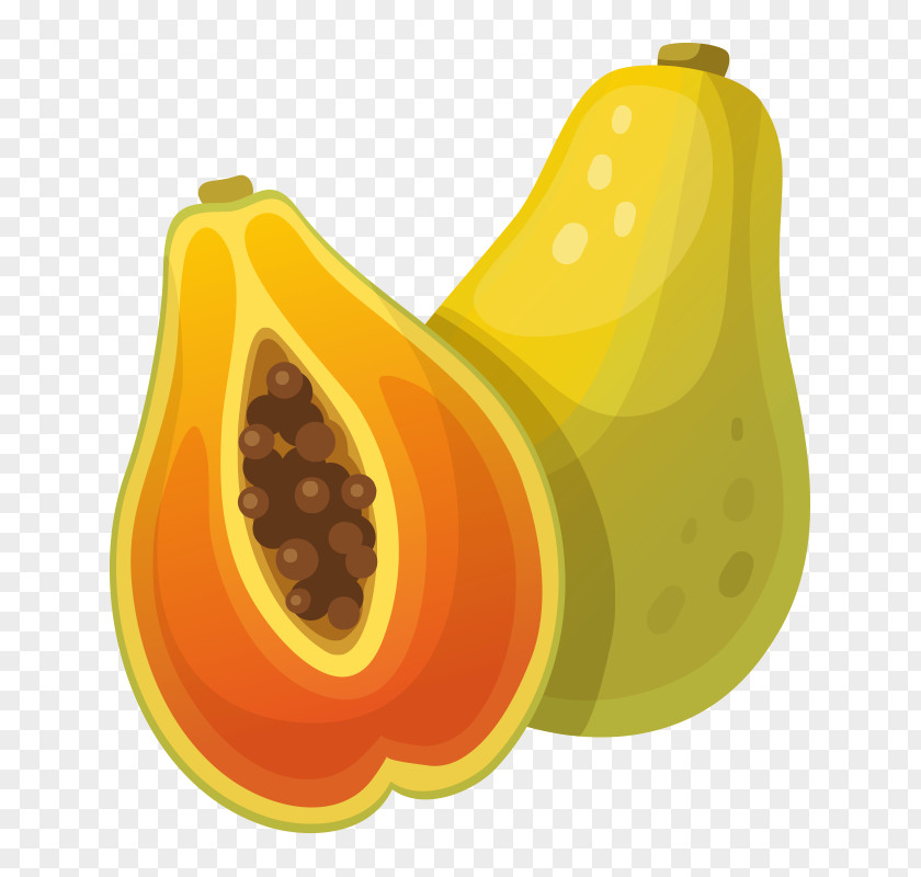 Fruit,pear Cartoon Papaya Illustration PNG