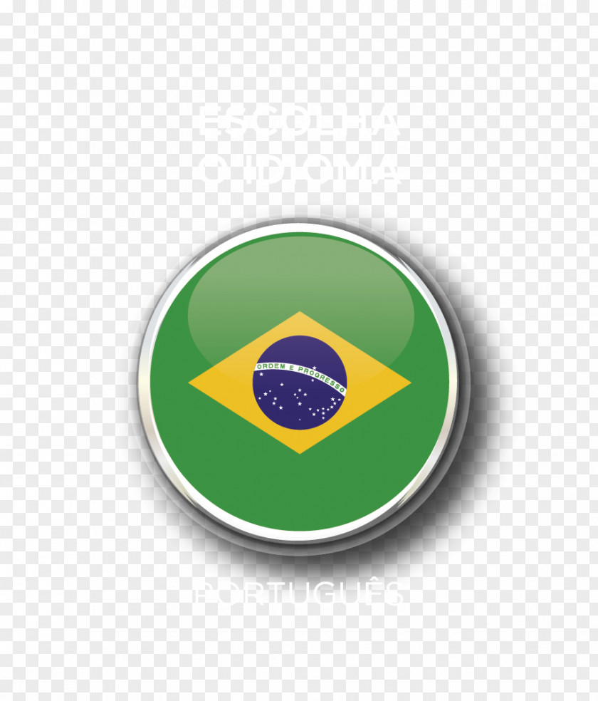 Portugues Flag Of Brazil Green Emblem PNG