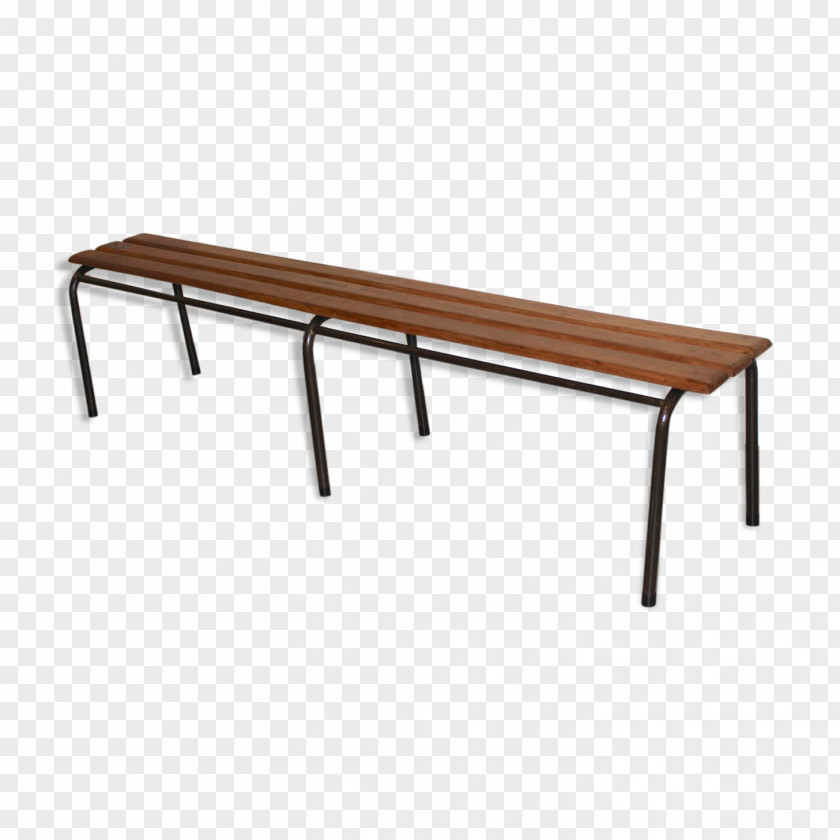 Table Bench Wood Metal Schoolbank PNG