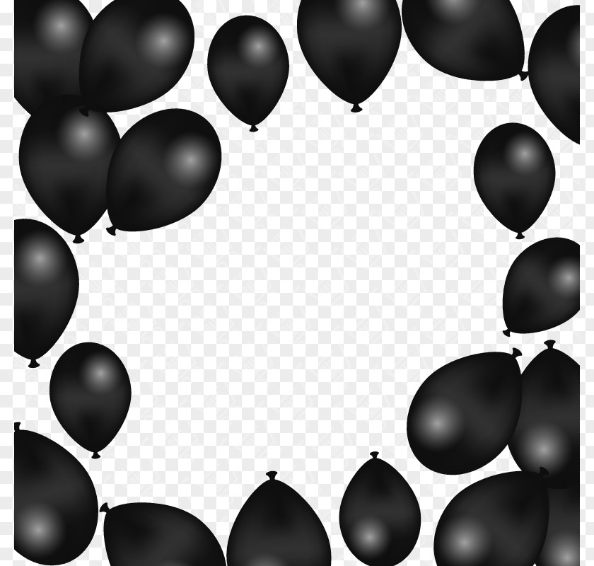 Vector Black Balloons Balloon Adobe Illustrator PNG