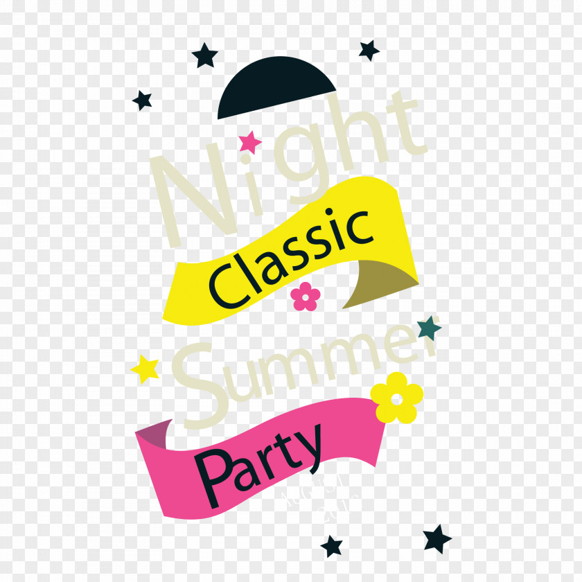 Vector Fun Summer Party Poster Euclidean PNG