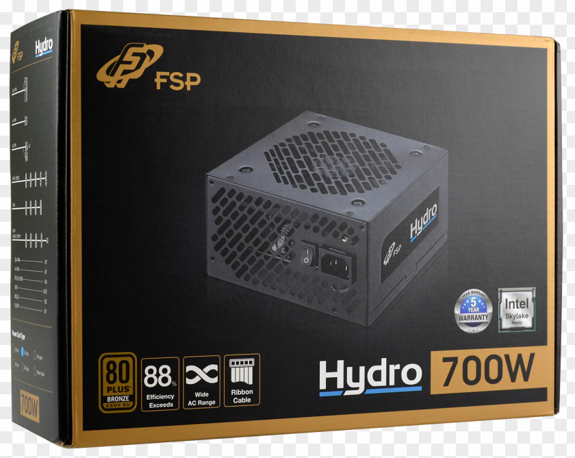 Colorbox Power Supply Unit FSP 700W Hydro 88% Efficiency MEPS Compliant 120mm Fan ATX PSU 3 Years Warranty Converters 80 Plus Group PNG