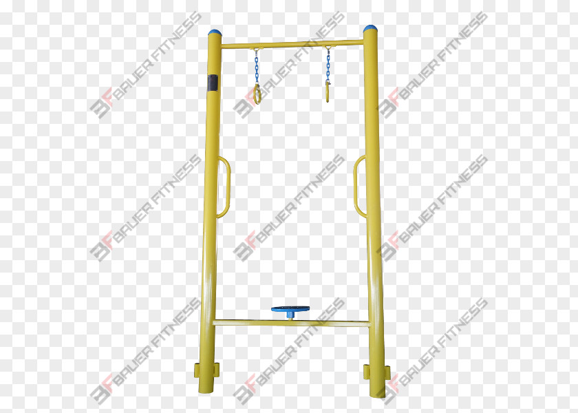 Yellow Gym Line Angle Metal Product Design PNG