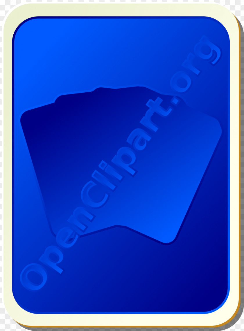 Blue Playing Card Clip Art PNG