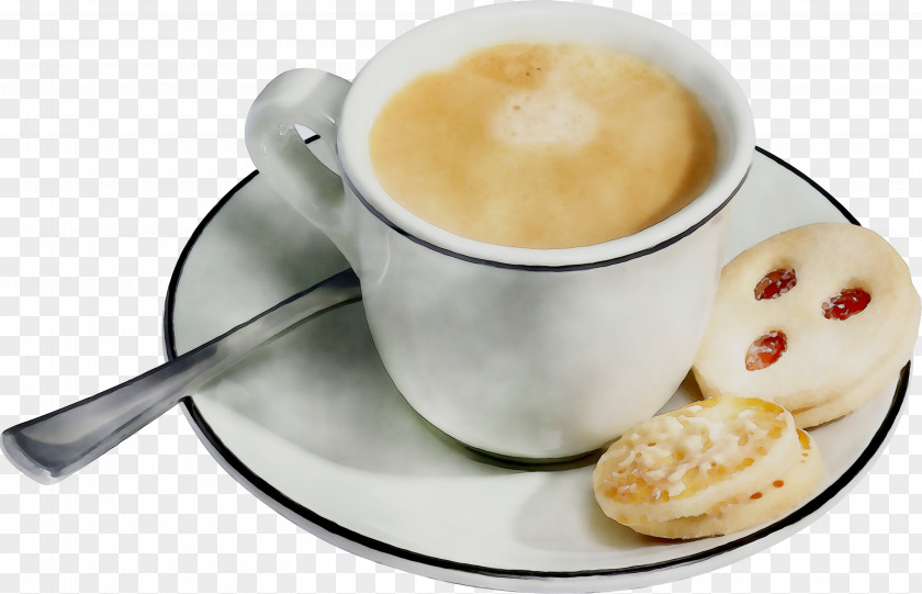 Cappuccino Latte Espresso Coffee Cup Breakfast PNG