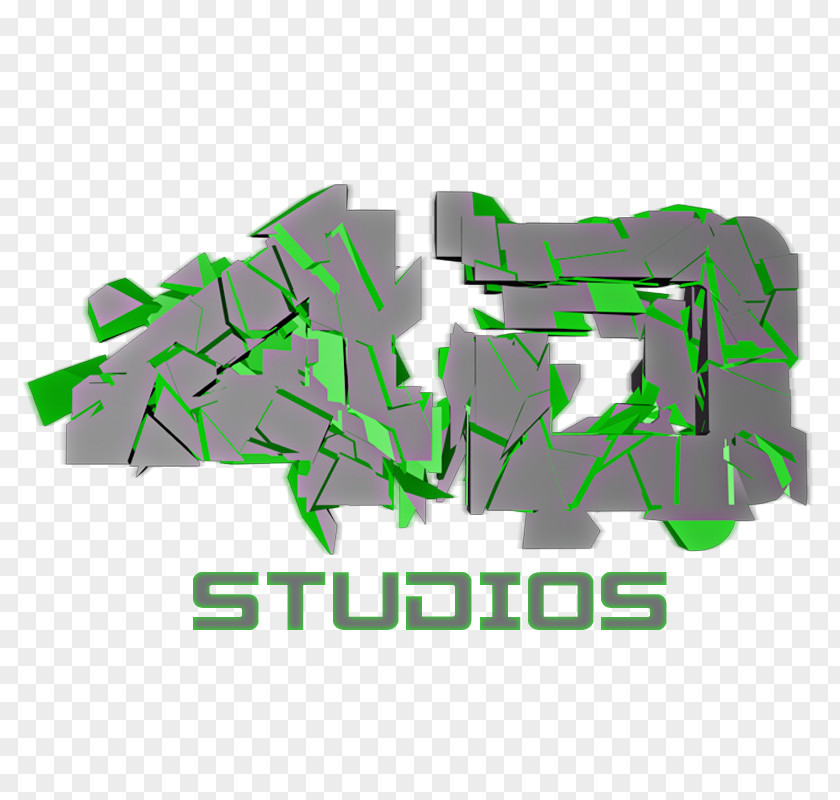 Design Logo Brand Portastudio Green PNG