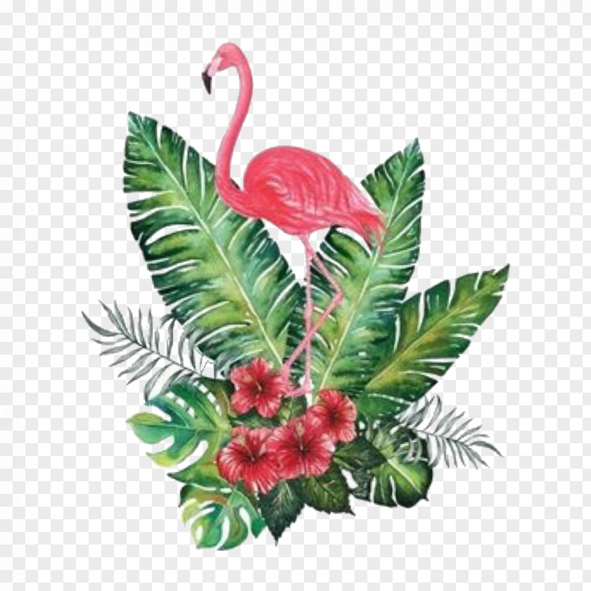Flamingo Watercolor Painting Design Paper Decorative Arts PNG