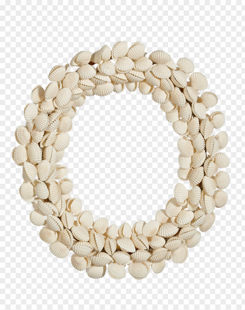 Seashell Frame Jewellery Necklace Wreath Gemstone PNG