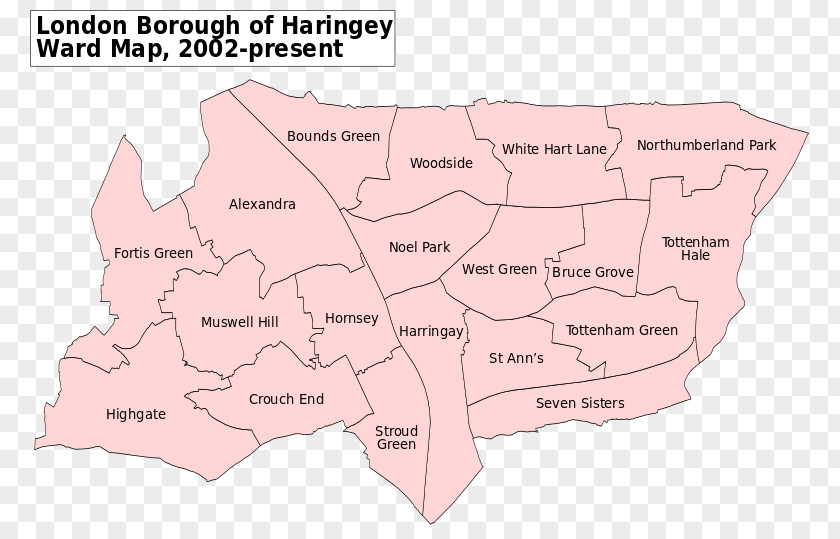 Map Haringey London Borough Council White Hart Lane Of Enfield Southwark PNG