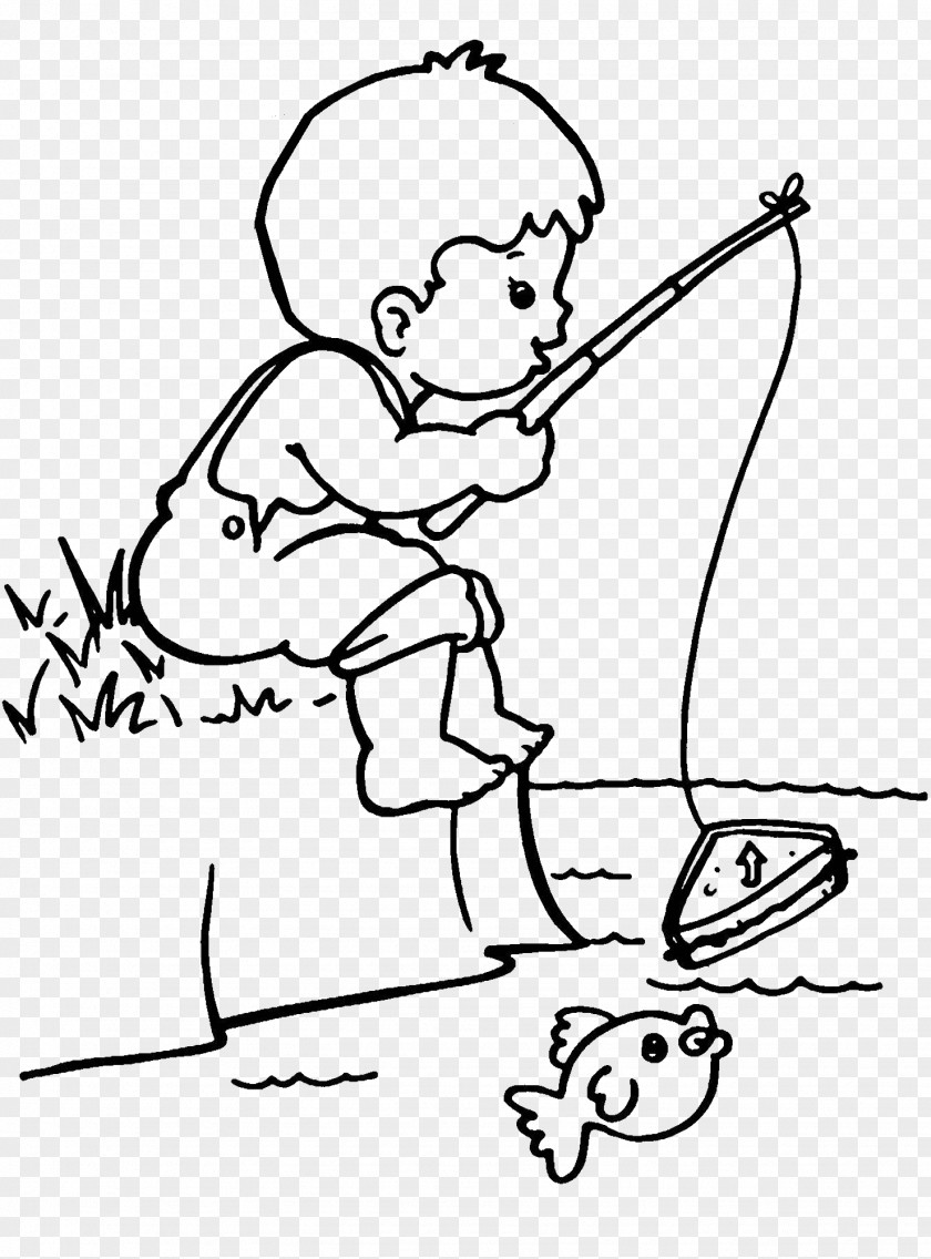 Occupation Colouring Pages Coloring Book Fisherman Drawing Image PNG