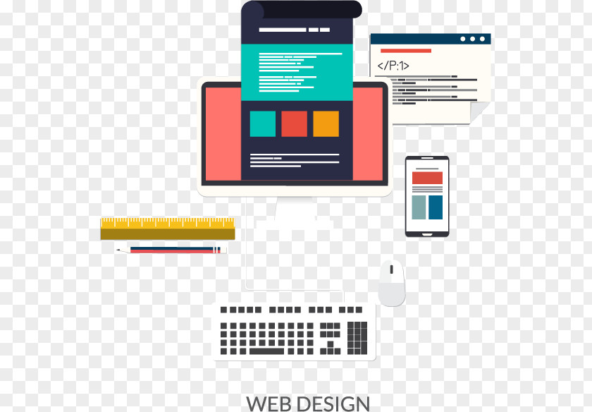Vector Technology Office Web Development Responsive Design Search Engine Optimization Content Marketing PNG