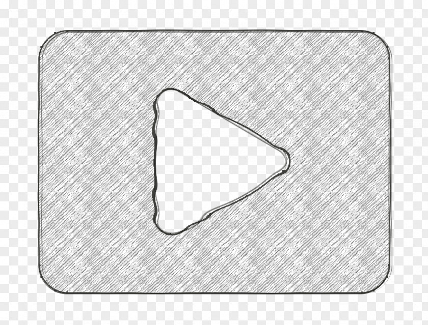 Triangle Paper Play Icon Tube Video PNG
