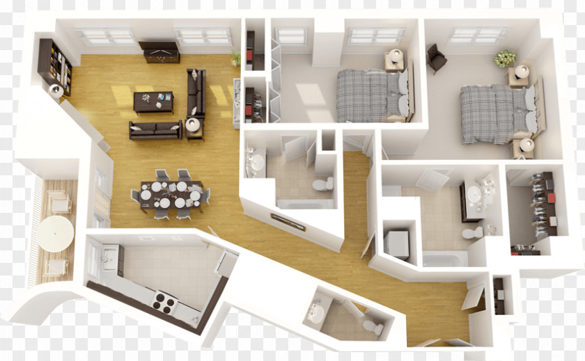 Apartment 2401 Pennsylvania Avenue Residences West End Apartments Floor Plan Bedroom PNG
