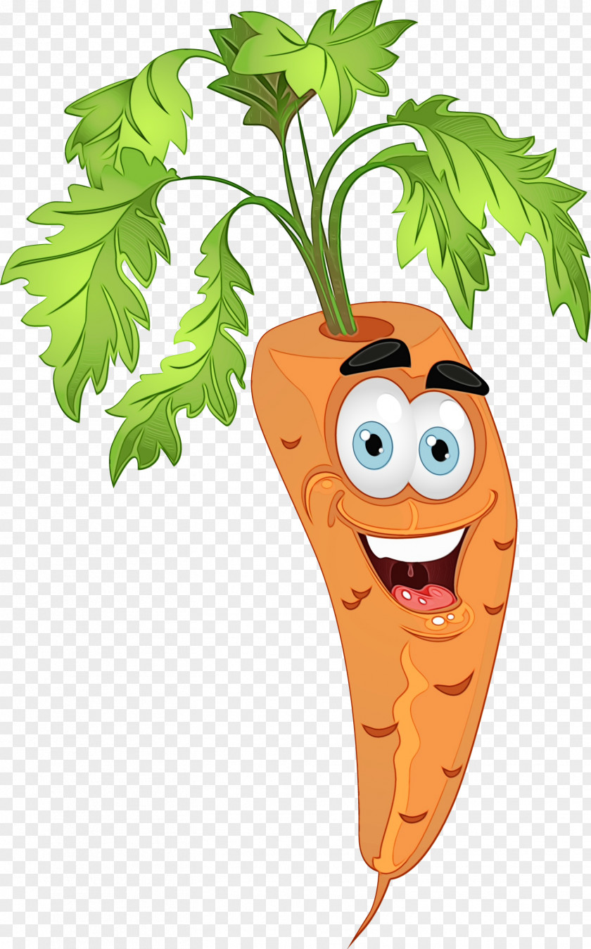 Carrot Cartoon Vegetable Leaf Root PNG
