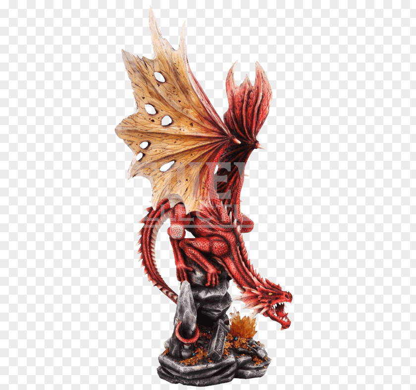 Dragon Figurine Statue Fantasy Legendary Creature PNG