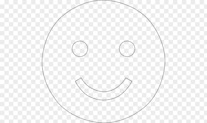 Smiley Circle Angle Line Art PNG