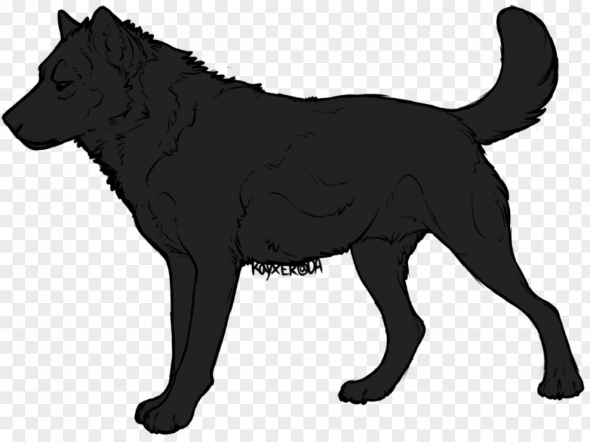 Black Wolf Hanoverian Horse Beagle Line Art Drawing PNG