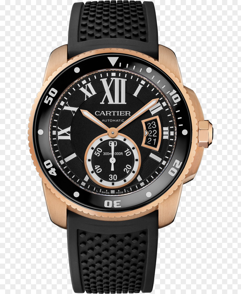 Diver Diving Watch Cartier Tank Automatic PNG