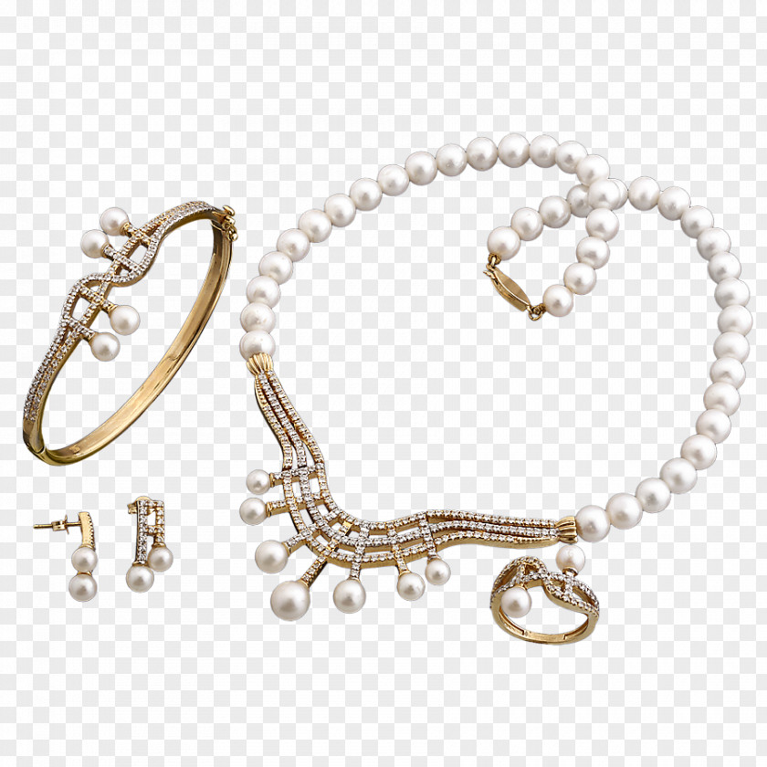 Jewellery Necklace Bracelet Pearl Earring PNG