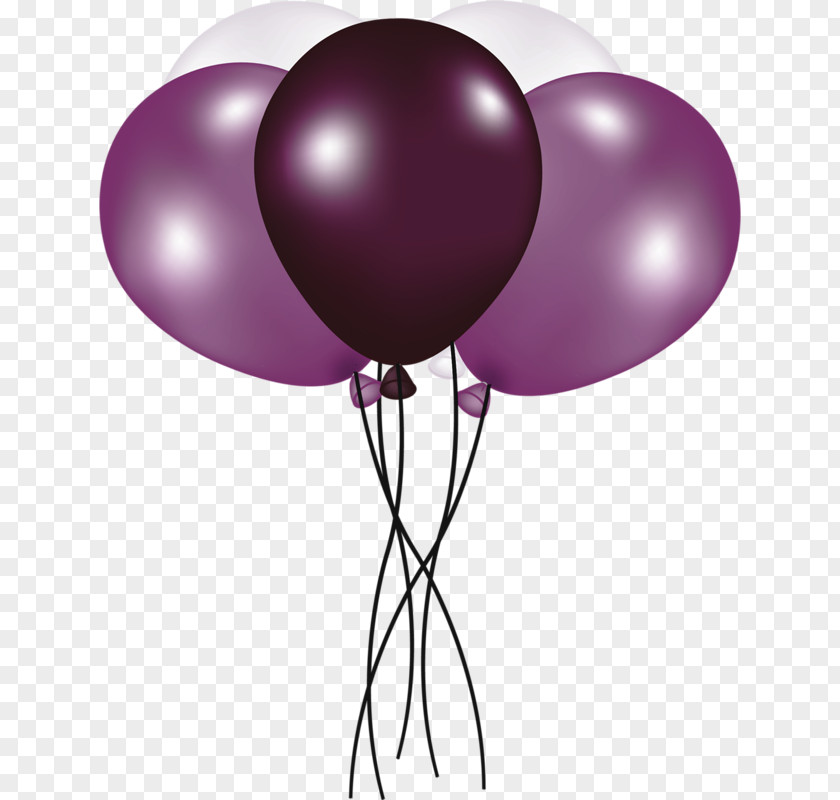 Purple Balloon Hot Air Birthday Toy Clip Art PNG