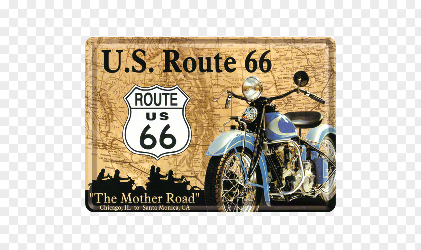 Map U.S. Route 66 Nostalgia Art Road PNG